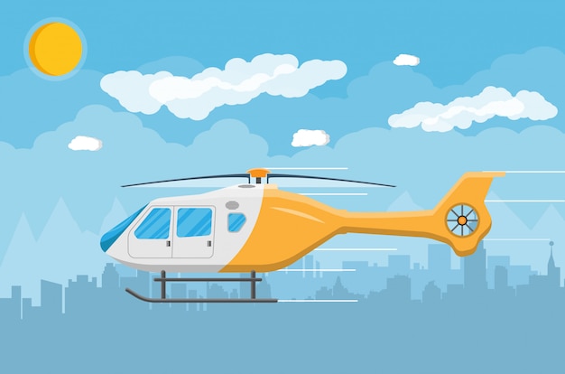 Helikoptertransport luchtvoertuig met propeller