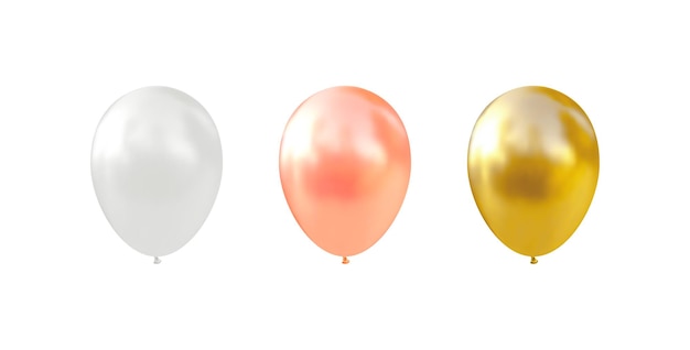 Helium balloons. realistic glossy  balloon. .