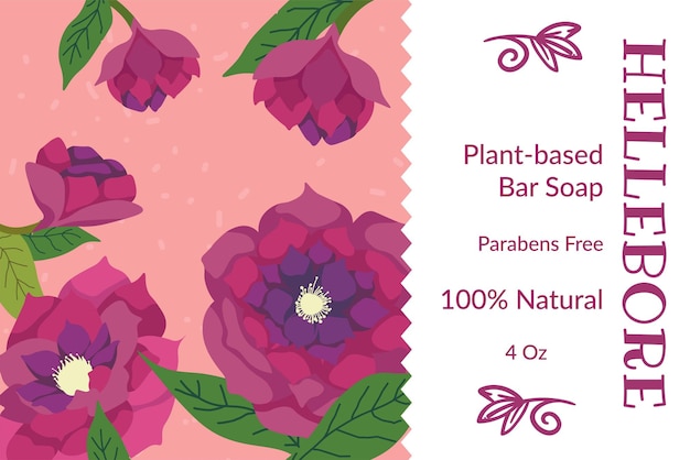 Hellebore plant based bar soap natural product