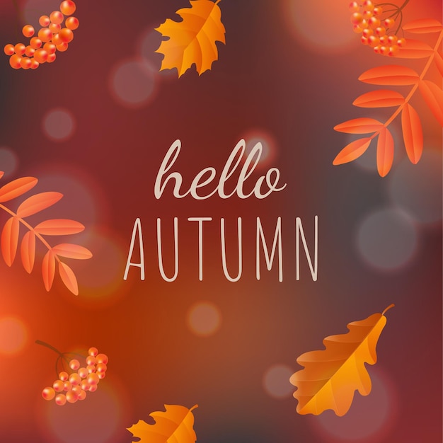 Hello Autumn background