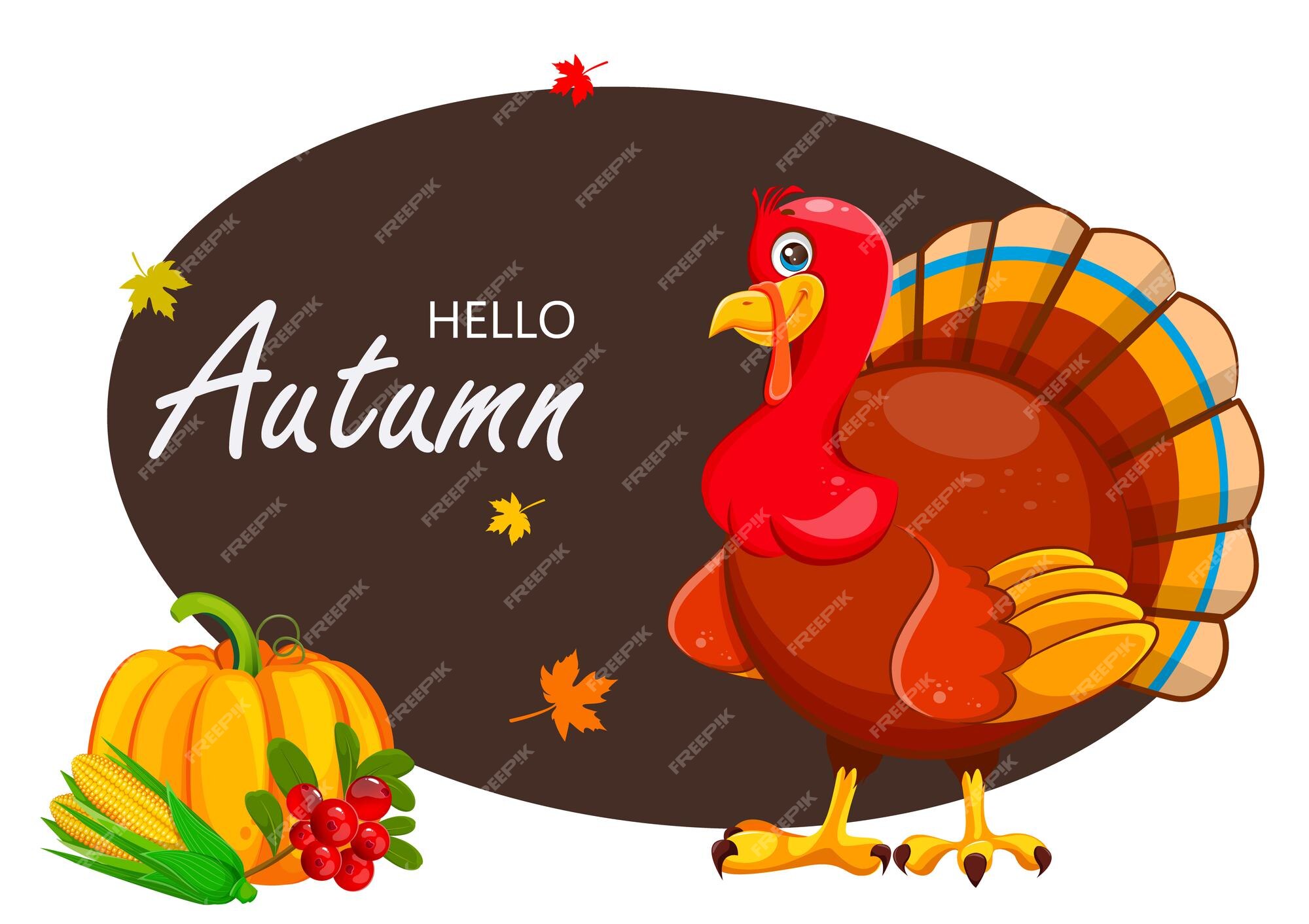 Premium Vector  Thanksgiving day traditional turkey