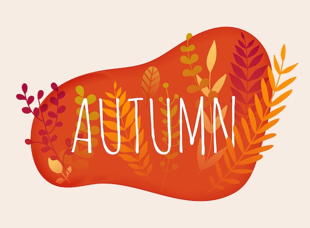 Ciao illustrazione autunnale