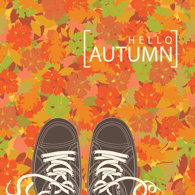 hello autumn poster