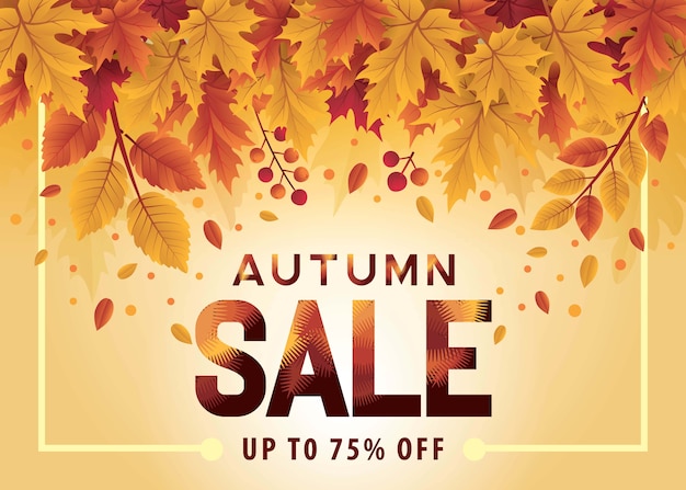 Hello autumn season sale banner