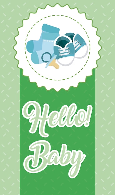 Hello baby card