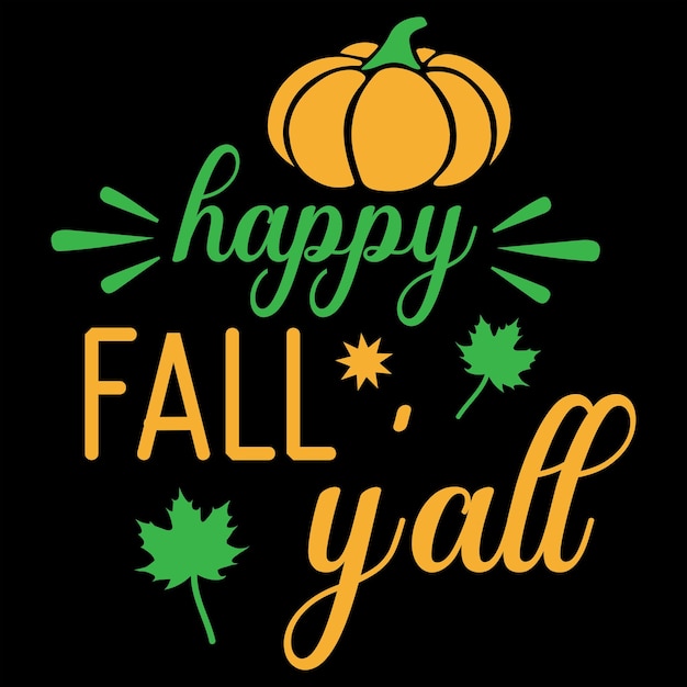 Hello Fall T shirt Design Vector