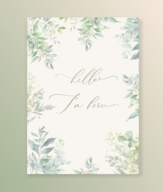 Hello I am here Baby shower newborn card