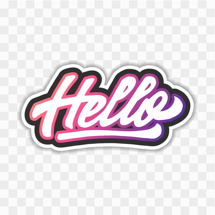 Vector 안녕하세요 글자 벡터