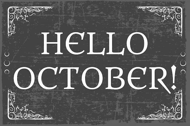 hello october