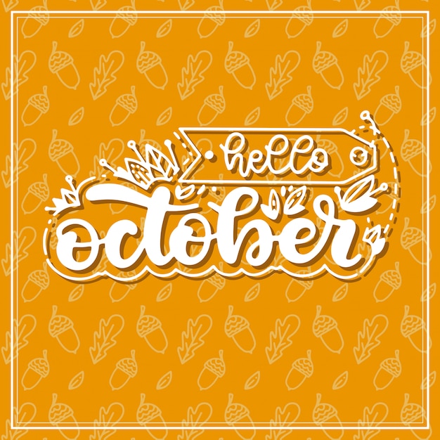 Vector hello october