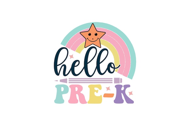 こんにちは prek ベクトル ファイル