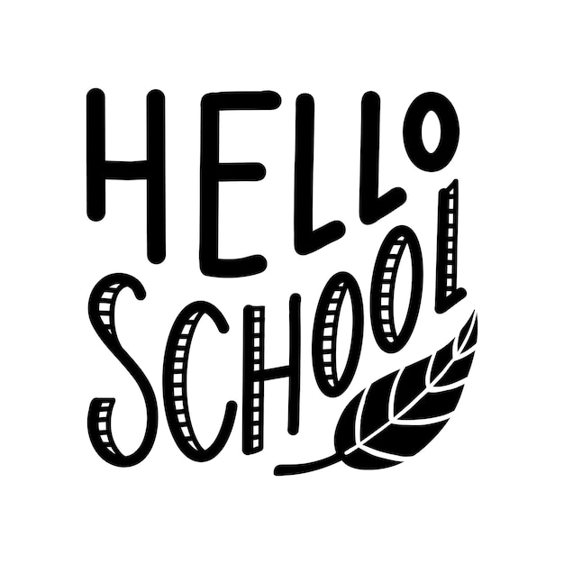 안하세요 학교 손으로 그린 글자