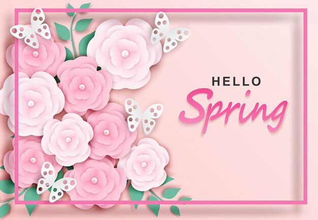  Hello spring background