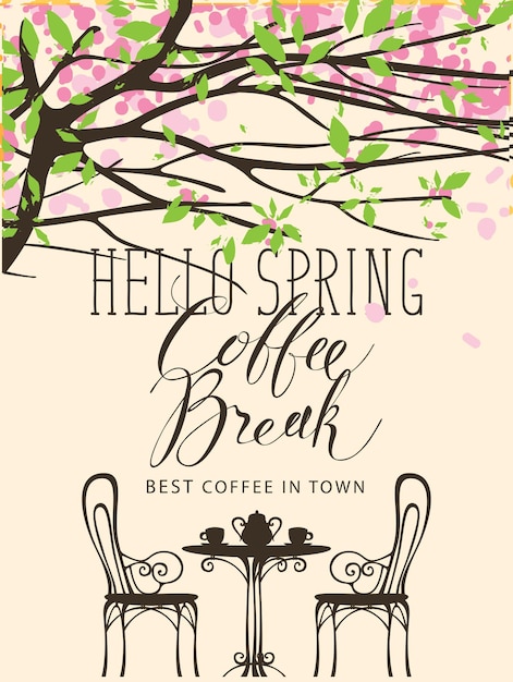 hello spring poster