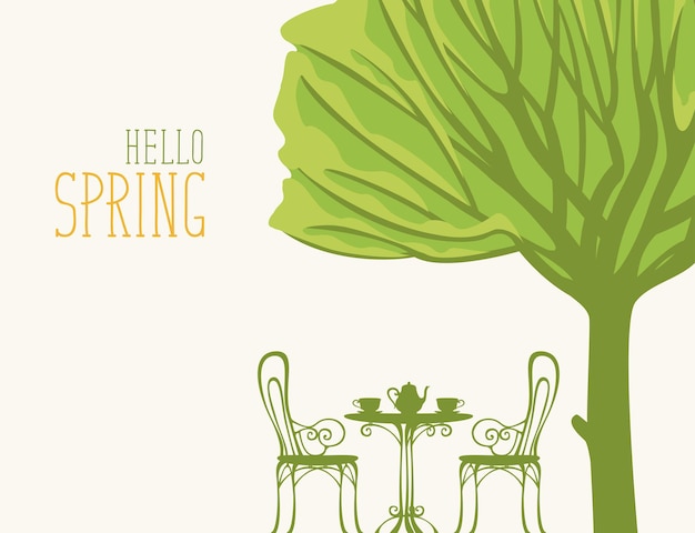 hello spring poster