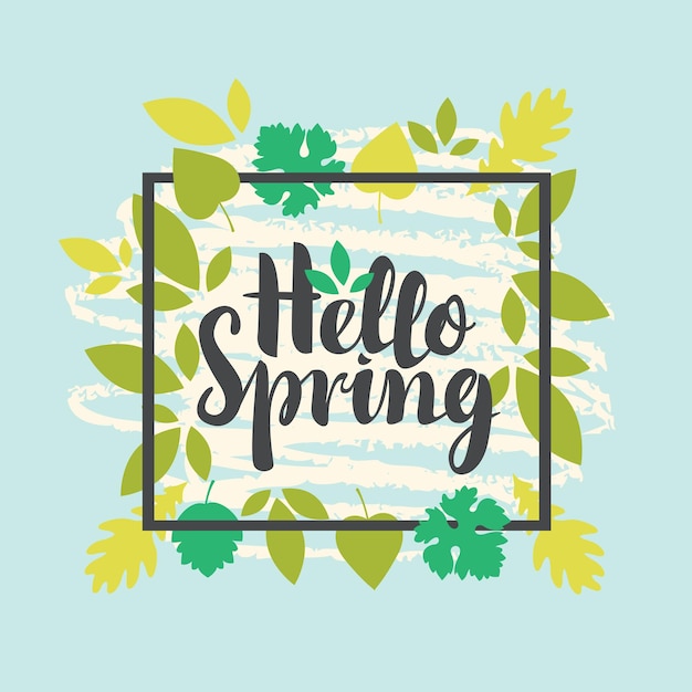 hello spring poster