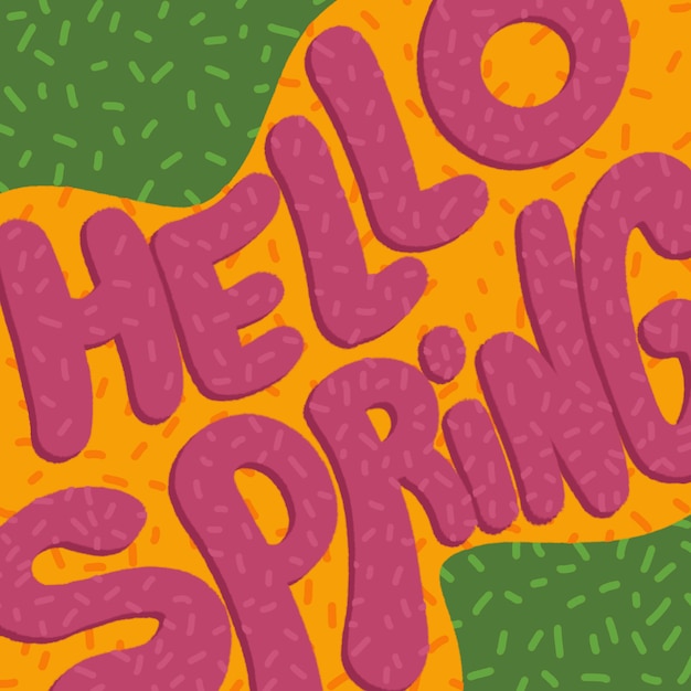 Vector hello spring