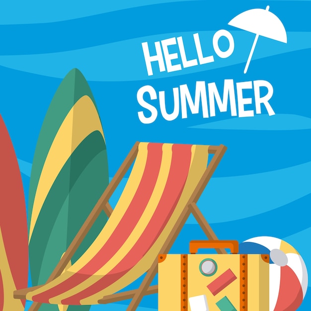 Hello sumer card