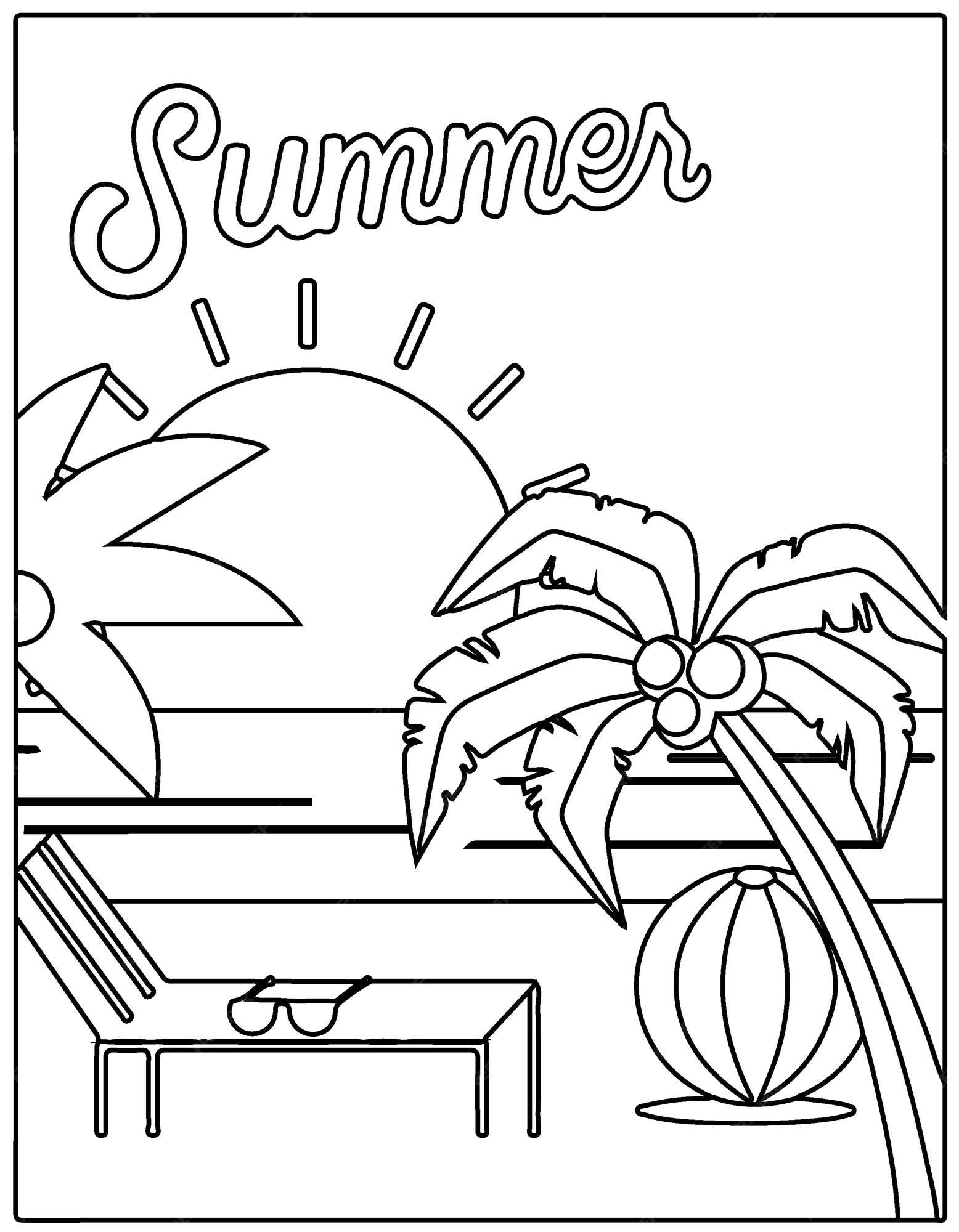 Coloring Summer Pages Embrace the Joy of Summer Through Creative
