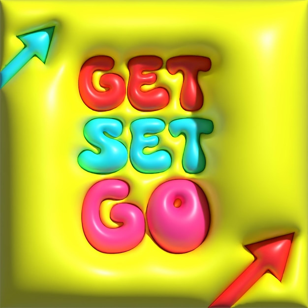 Hello Summer Colour full 3D text effect designs text with inflated effect fully colourful