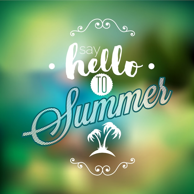 Hello summer modern background