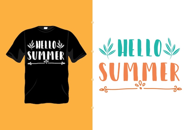 Vector hello summer