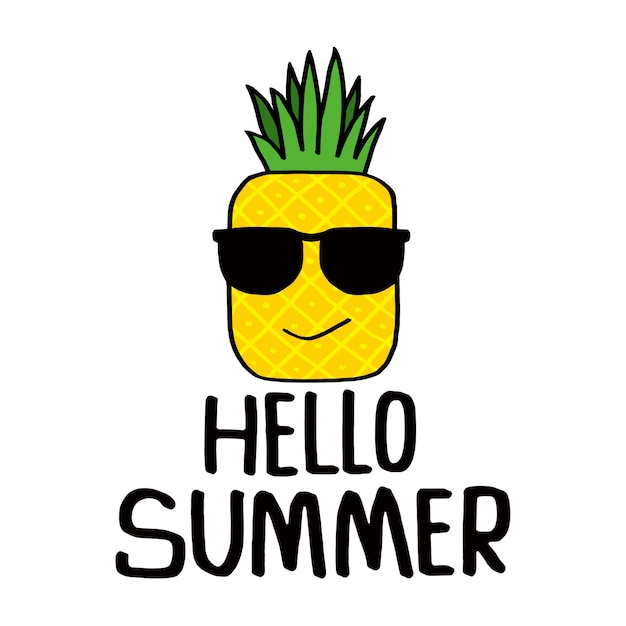 Vector hello summer