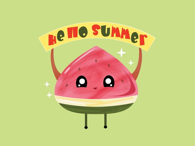 Vector hello summer