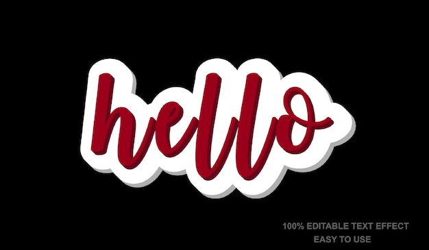 Hello Text Effect