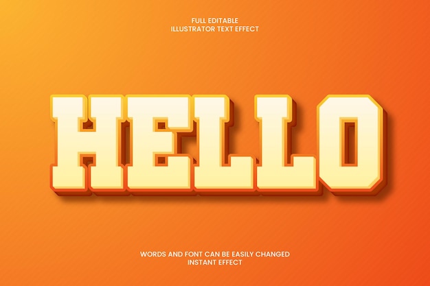 Hello Text Effect