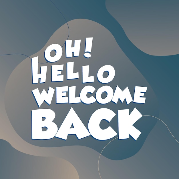 Hello , we are back welcome again, we are open, welcome back, social media instagram post