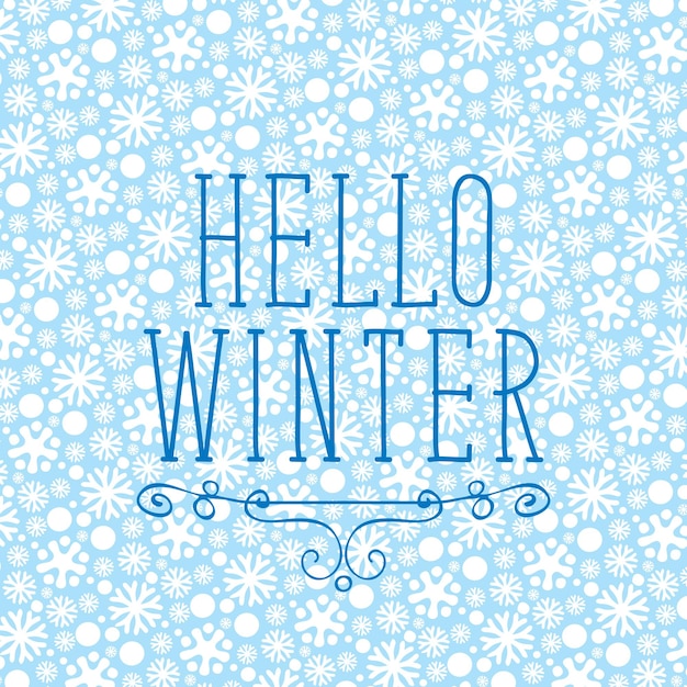 hello winter poster