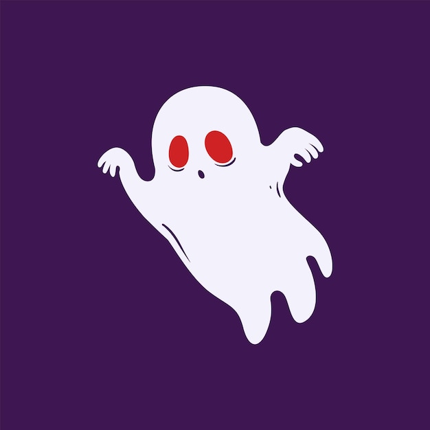 Premium Vector | Helloween ghost icon vector logo design