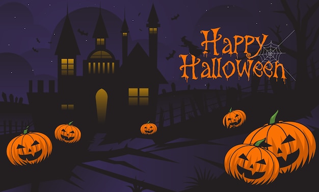 Vector hellowen background