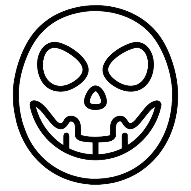 Vector hellowen icon outline