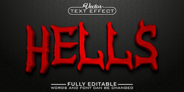 Hells Horror Editable Text Effect Template