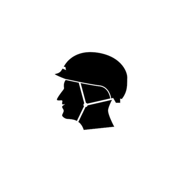 Helm eenvoudig vector pictogram illustratie ontwerp