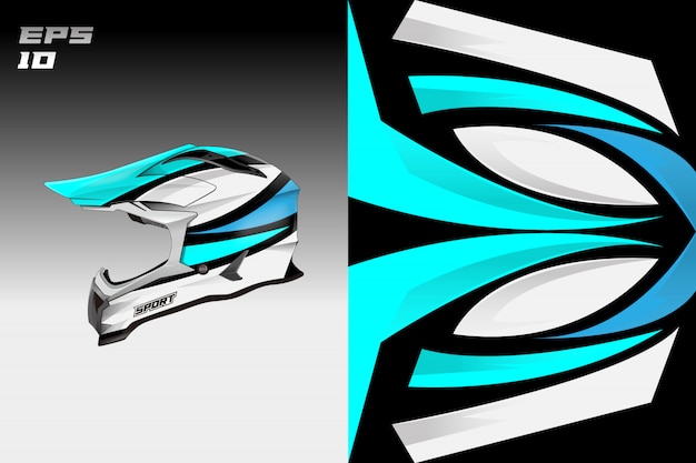 Helmet decal wrap designs vector livery designs