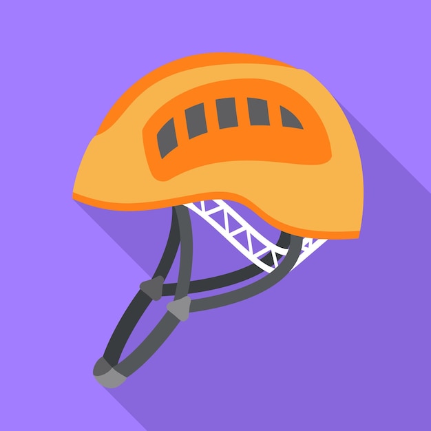 Vector helmet hiking icon flat illustration of helmet hiking vector icon for web design