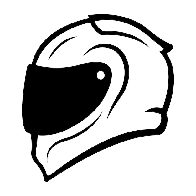 Helmet icon logo vector design template