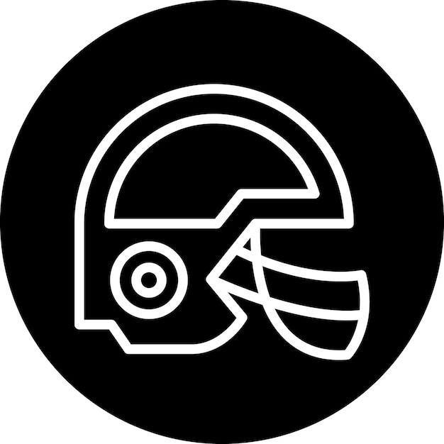 Vector helmet icon style