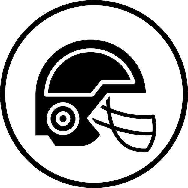 Vector helmet icon style