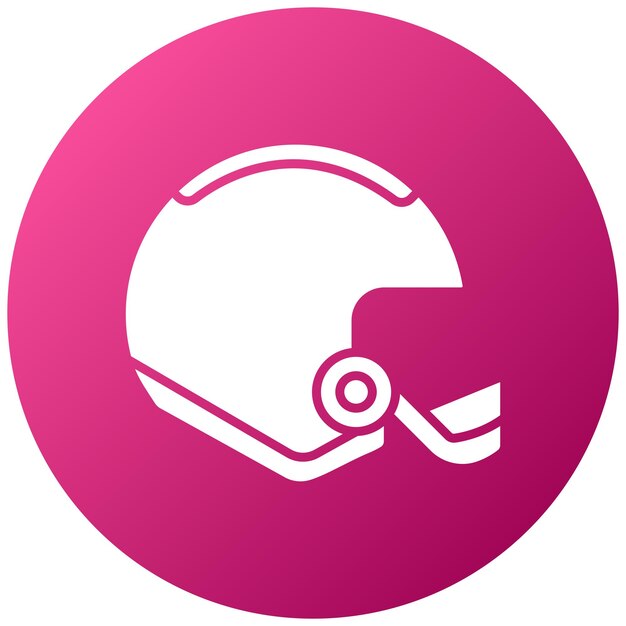 Vector helmet icon style