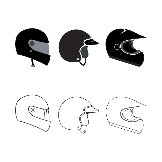 Vector helmet icon