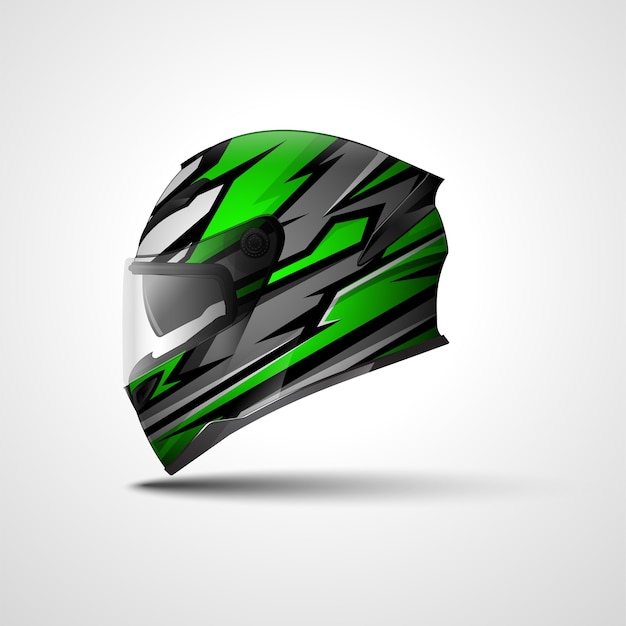 Helmet racing sport wrap design