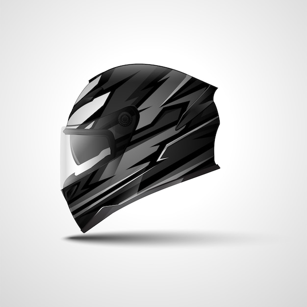 Helmet racing sport wrap design