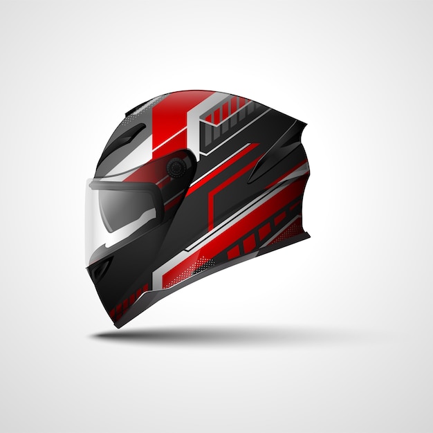 Helmet racing sport wrap design