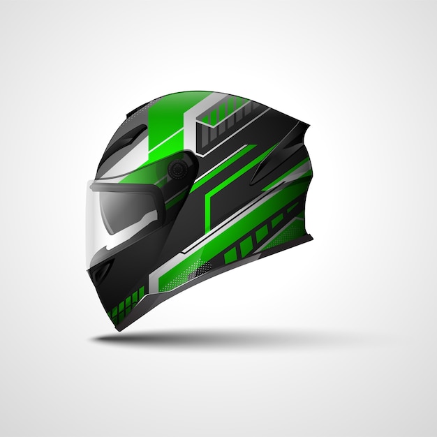 Helmet racing sport wrap design