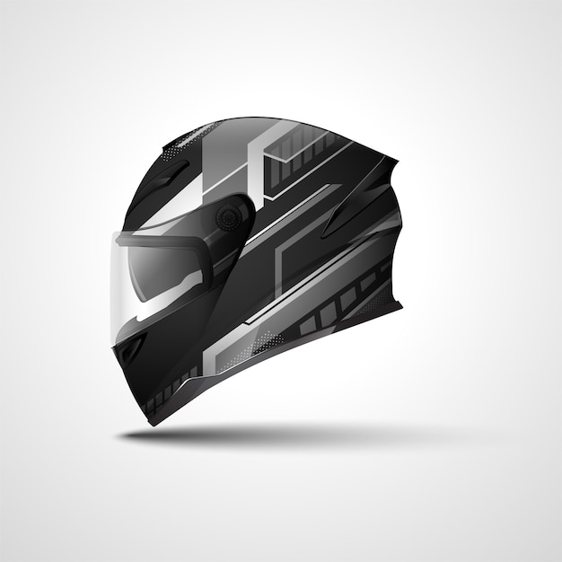 Helmet racing sport wrap design