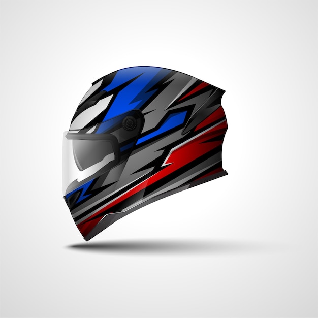 Helmet racing sport wrap design